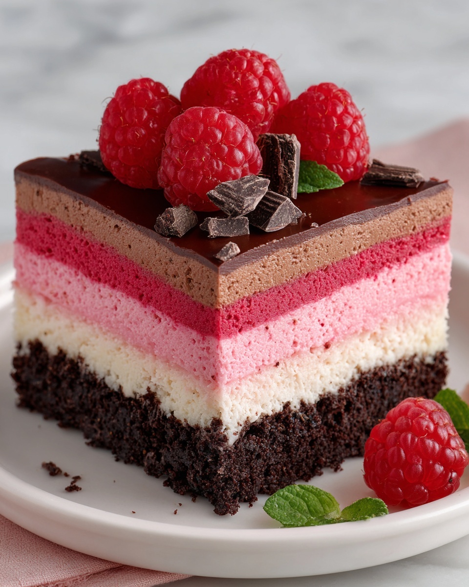Heavenly Raspberry Chocolate Mousse Cake Recipe - Recipe Image