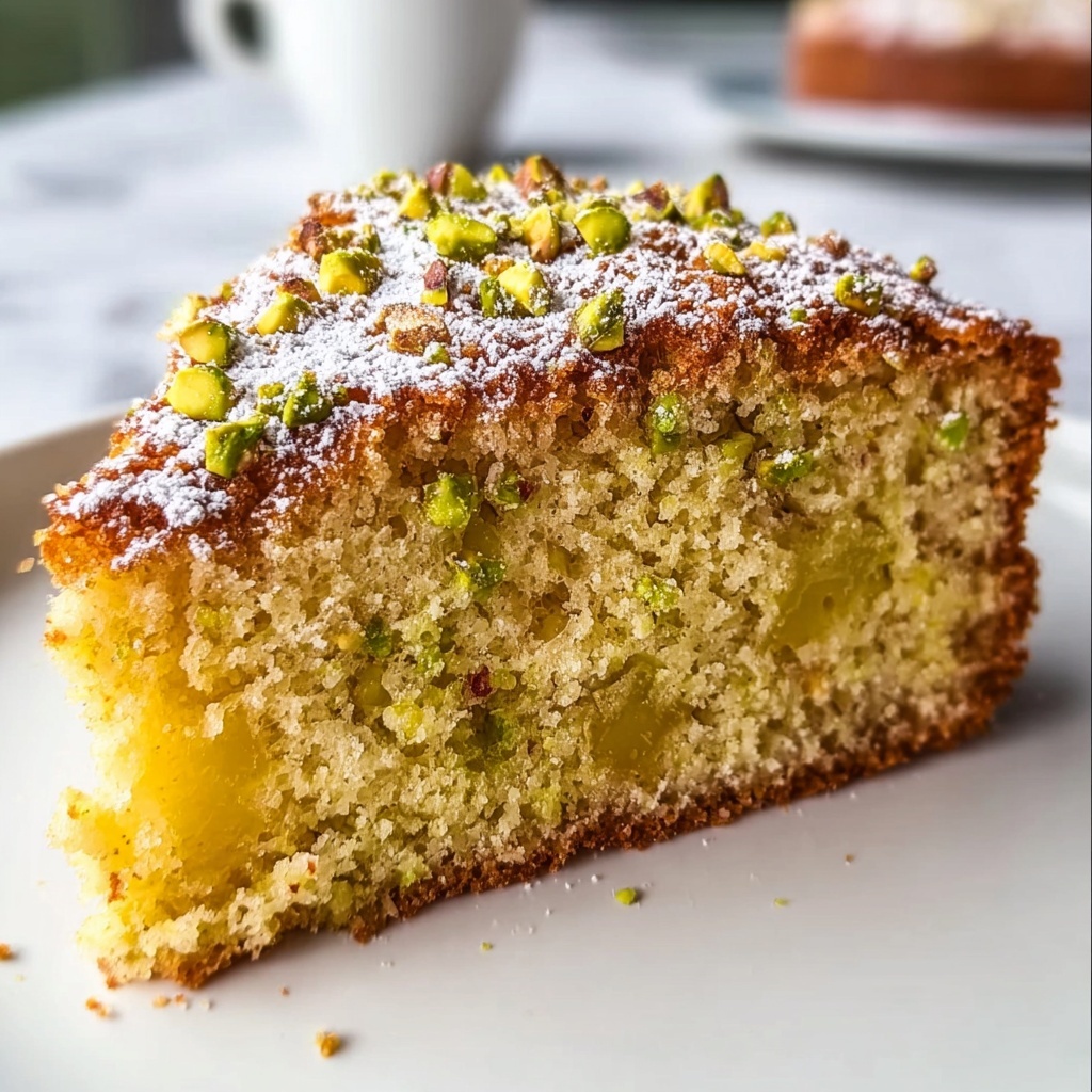Comforting Pistachio Pineapple Cake for Nostalgic Moments Recipe - Recipe Image