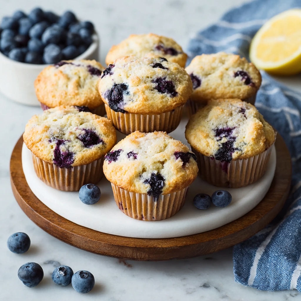 Moist Blueberry Yogurt Muffins for a Delightful Breakfast Recipe - Recipe Image