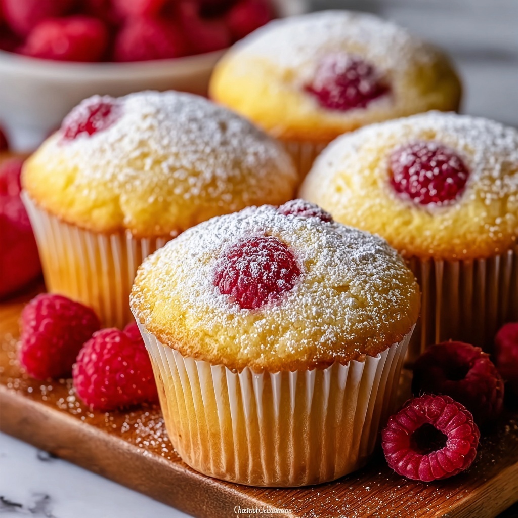 Irresistibly Soft Raspberry Filled Donut Muffins Recipe - Recipe Image