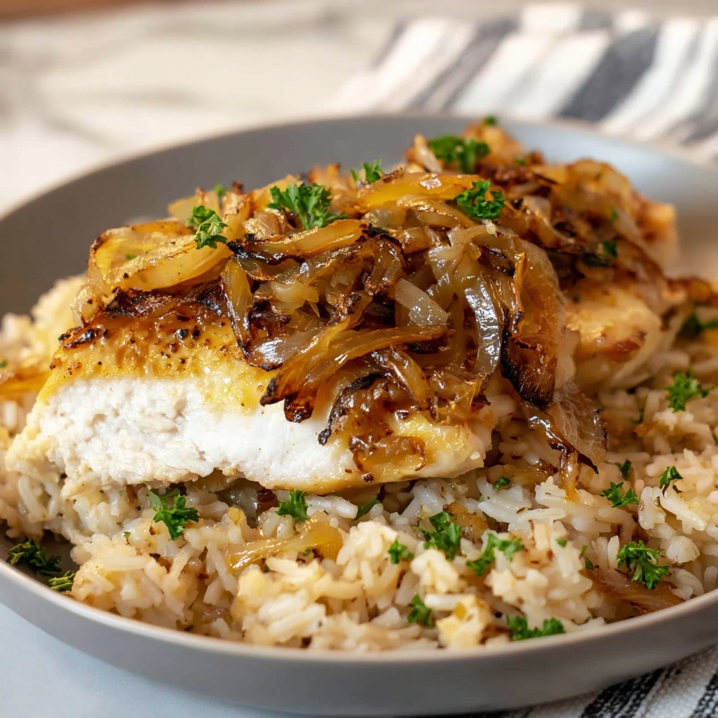 French Onion Chicken & Rice Casserole Recipe - Recipe Image