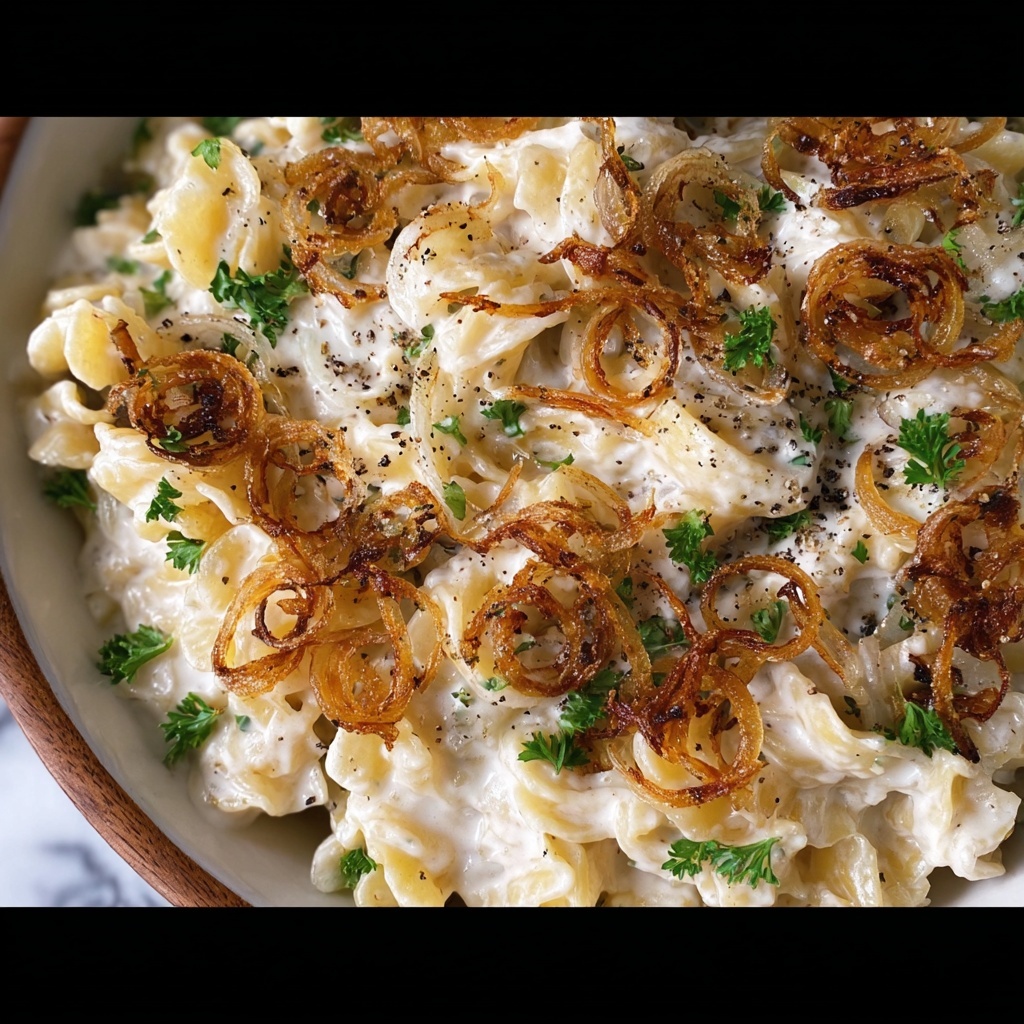 French Onion Pasta Salad: Creamy, Savory, and Perfect Recipe - Recipe Image