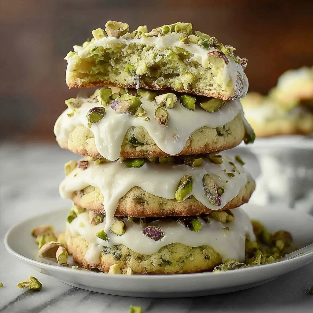 Creamy Pistachio White Chocolate Cookies – Easy Dessert Recipe - Recipe Image