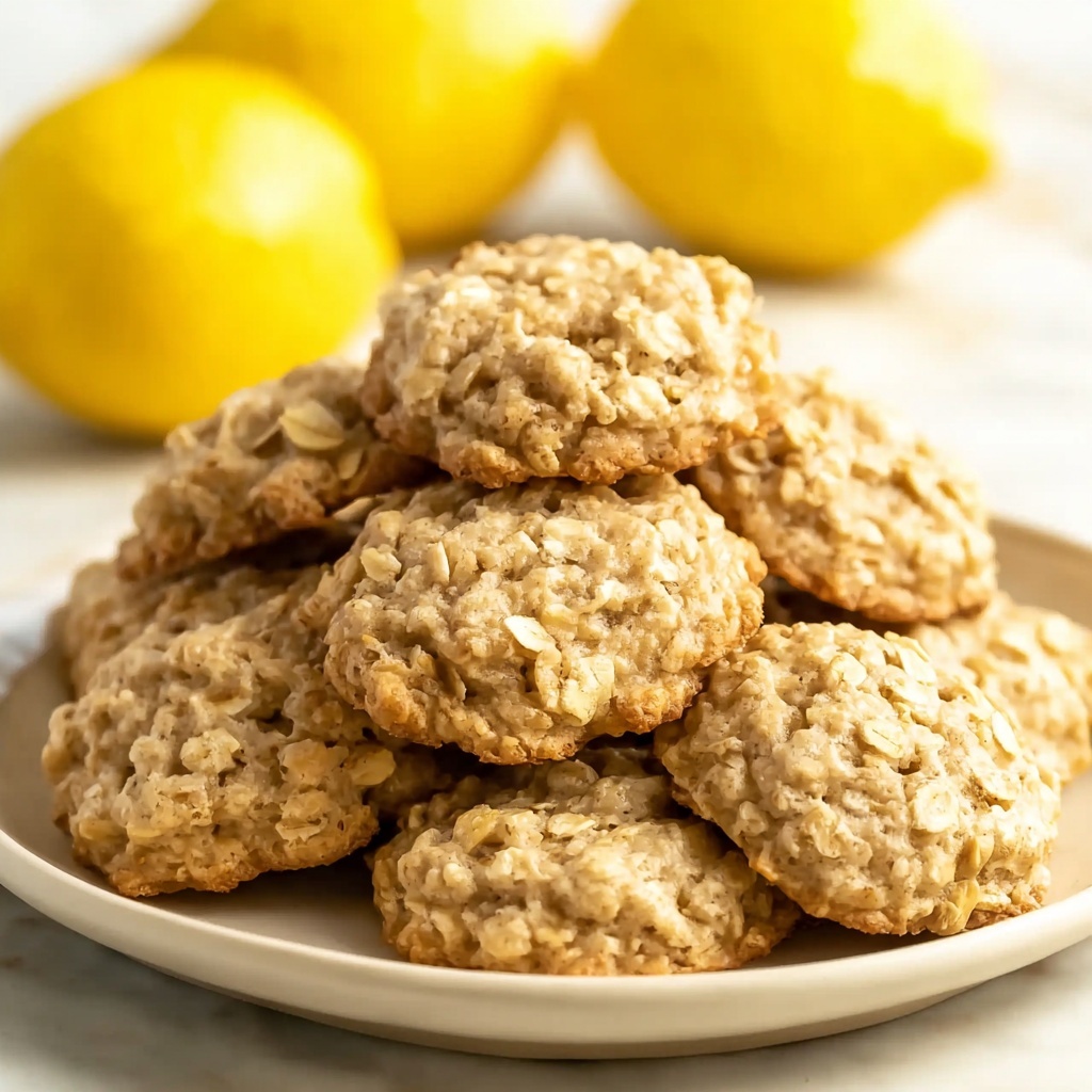 Lemon Oatmeal No Bake Cookies Recipe - Recipe Image