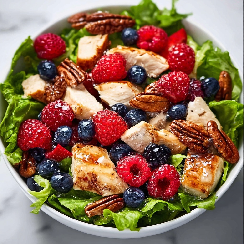 Berry Chicken Salad with Poppy Seed Dressing Recipe - Recipe Image