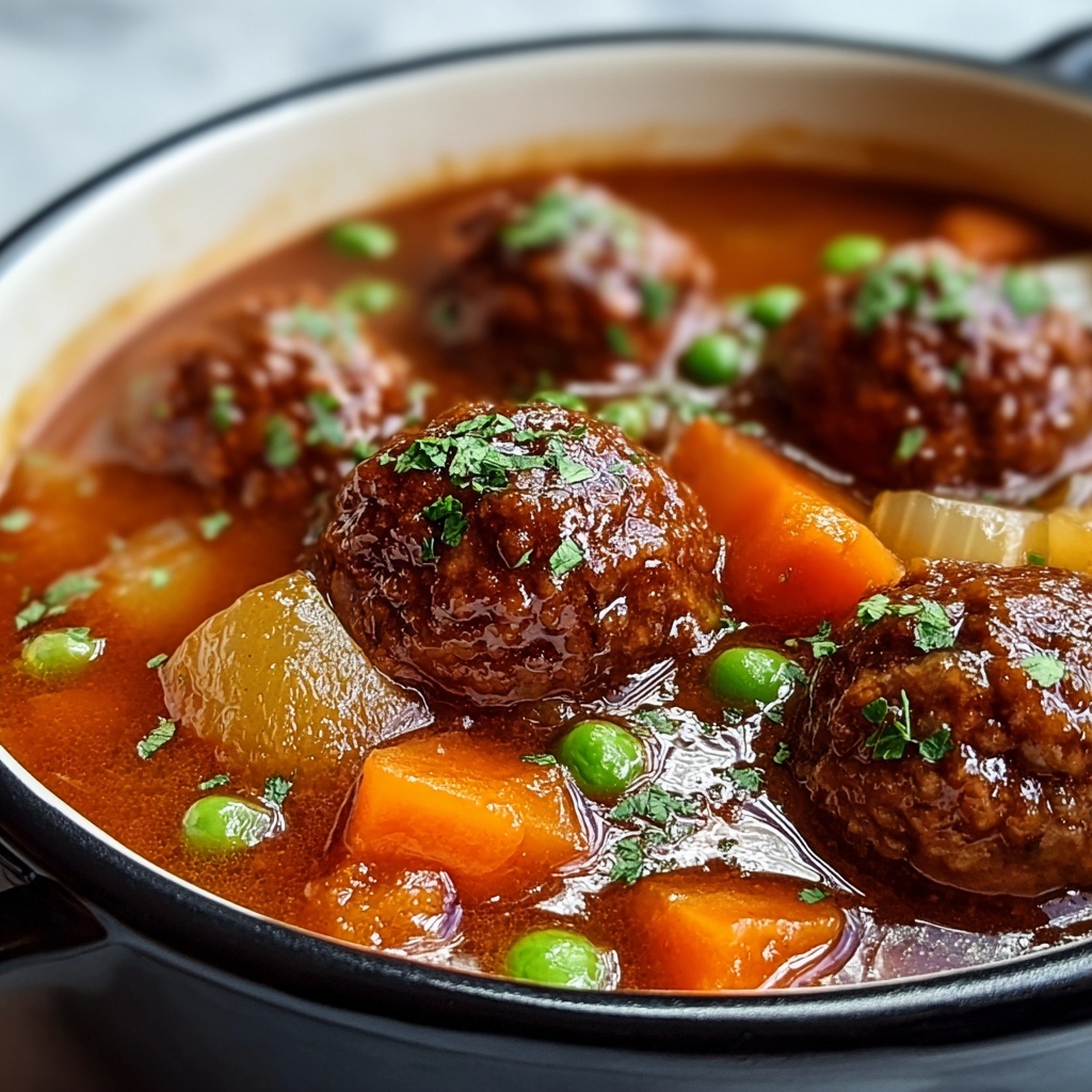 Hearty Meatball Stew Recipe - Recipe Image