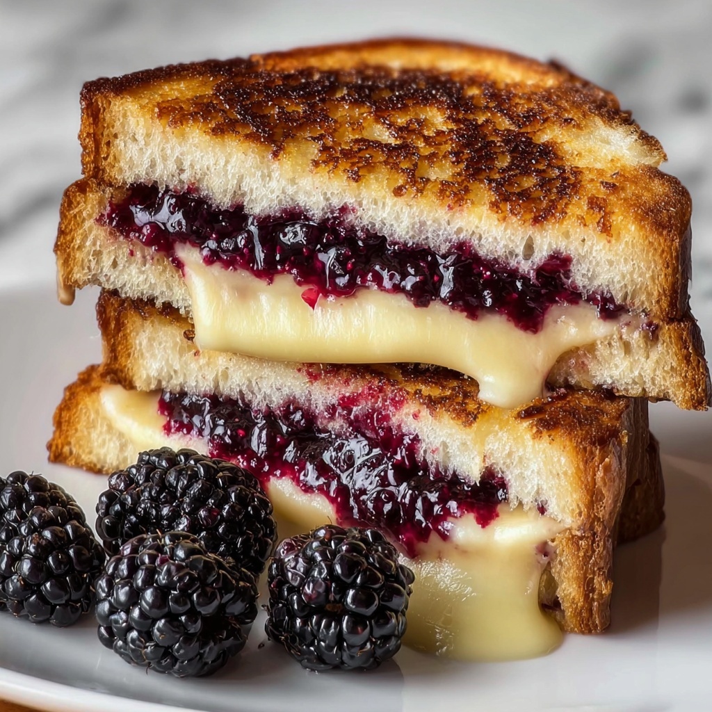 Balsamic Blackberry Bliss Grilled Cheese Recipe - Recipe Image