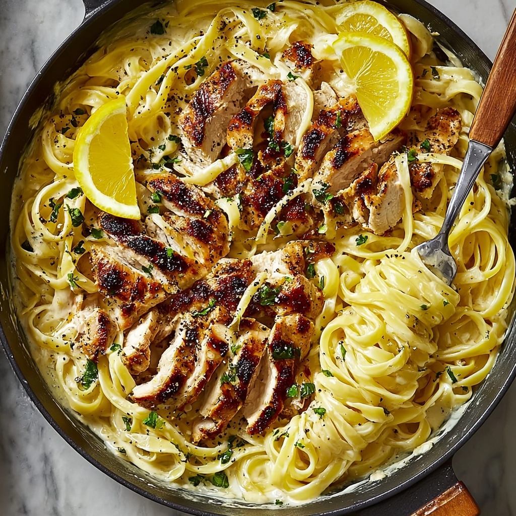 Creamy Lemon Chicken Pasta Recipe - Recipe Image