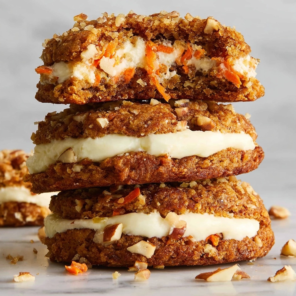 Carrot Cake Cookies Stuffed with Cream Cheese Recipe - Recipe Image