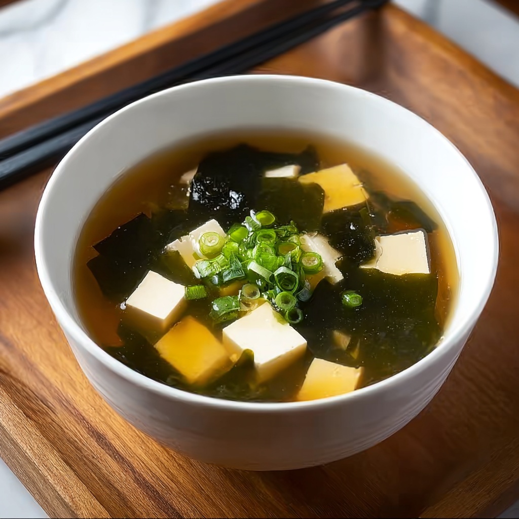 Homemade Miso Soup with Tofu Recipe - Recipe Image