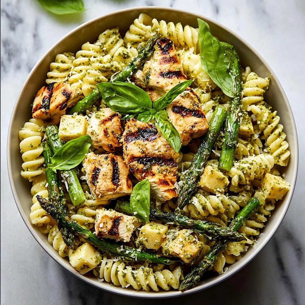 Grilled Chicken Asparagus Pasta Recipe - Recipe Image
