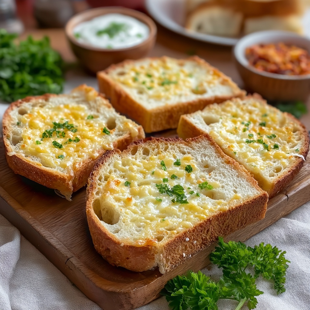 Air Fryer Garlic Bread Recipe - Recipe Image