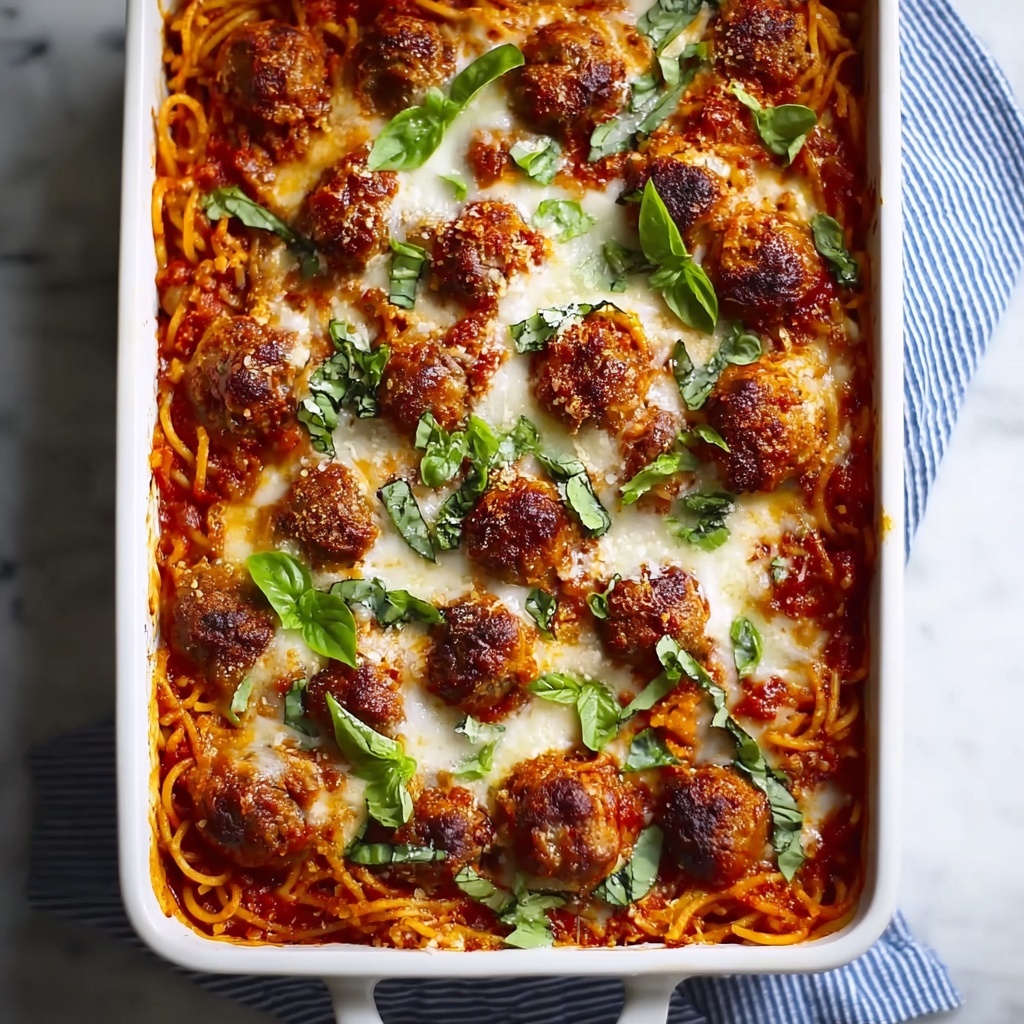 Baked Spaghetti and Meatballs Recipe - Recipe Image