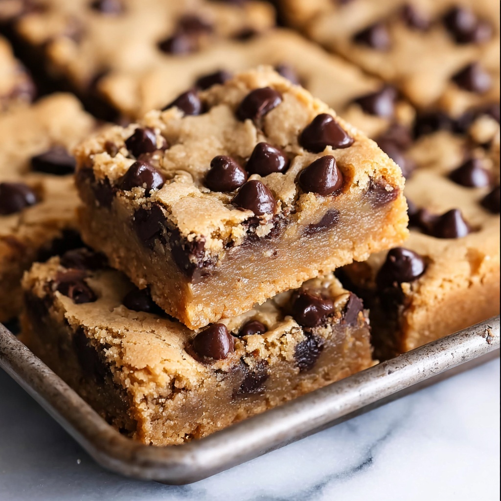 Peanut Butter Chocolate Chip Cookie Bars Recipe - Recipe Image