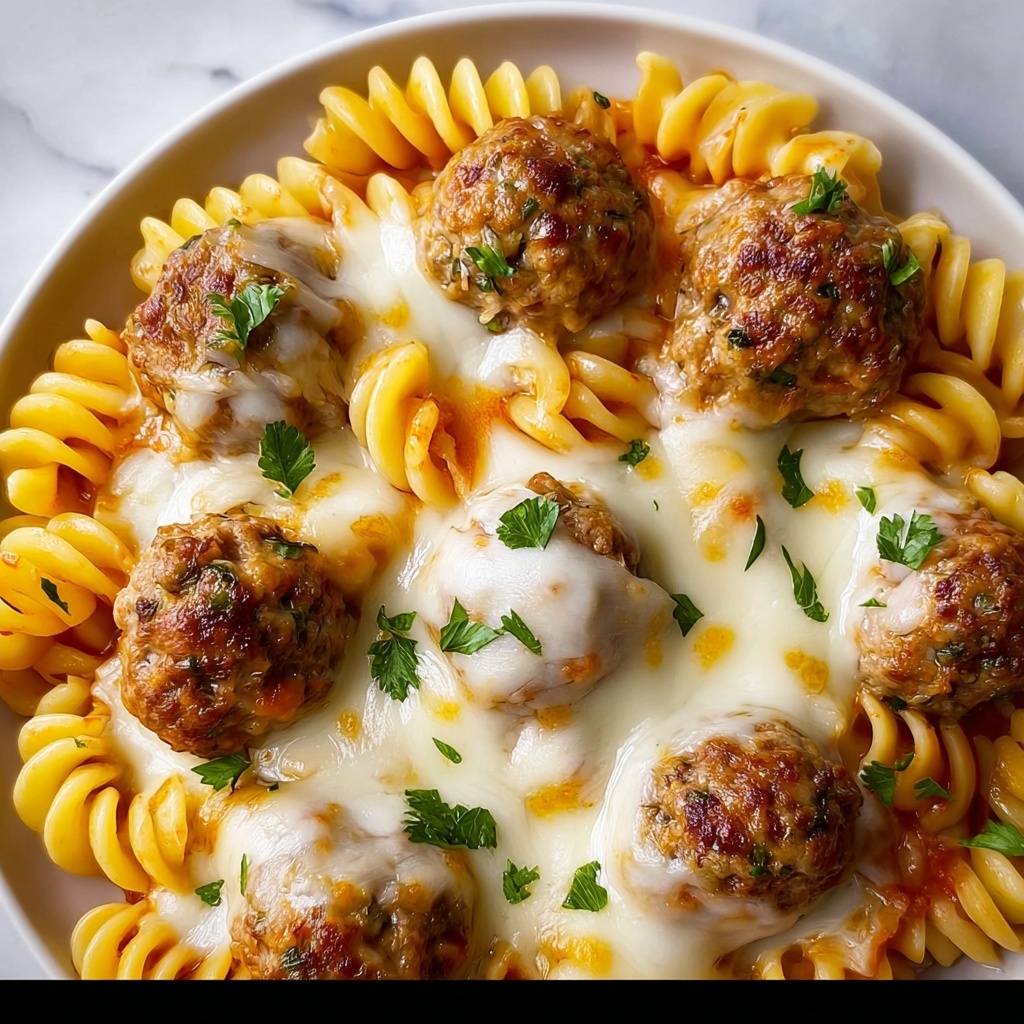 Dump and Bake Meatball Casserole Recipe - Recipe Image