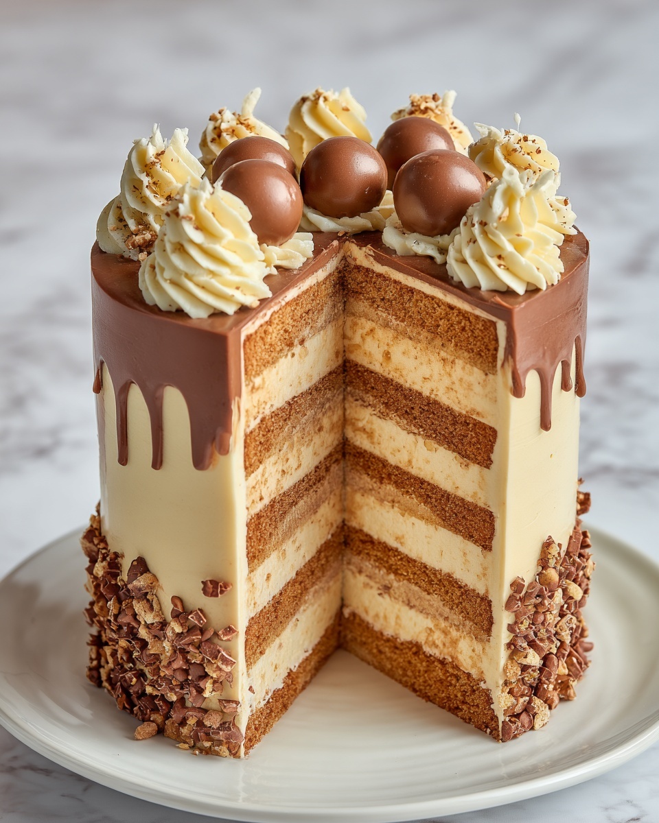 Ferrero Rocher Cake Recipe - Recipe Image