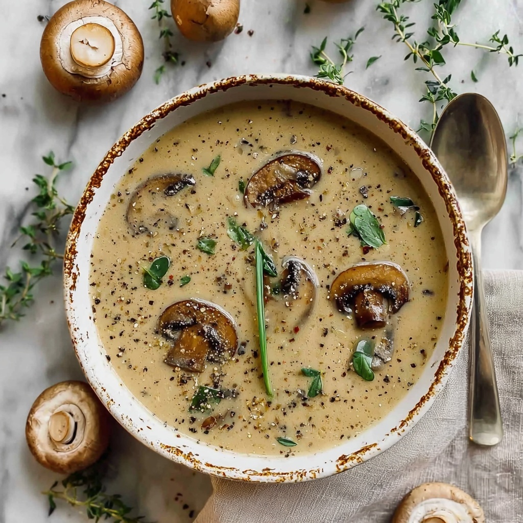 Creamy Mushroom Soup Recipe - Recipe Image