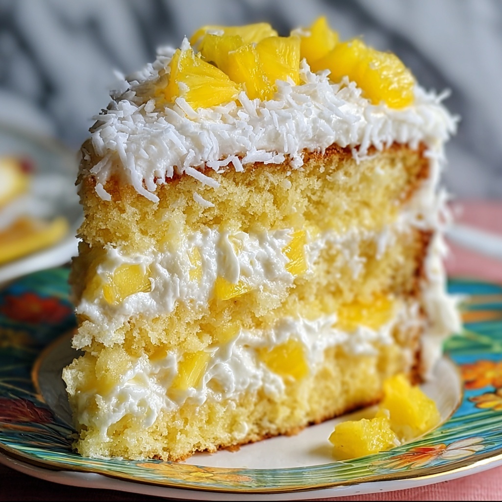 Pineapple and Coconut Dream Cake Recipe - Recipe Image