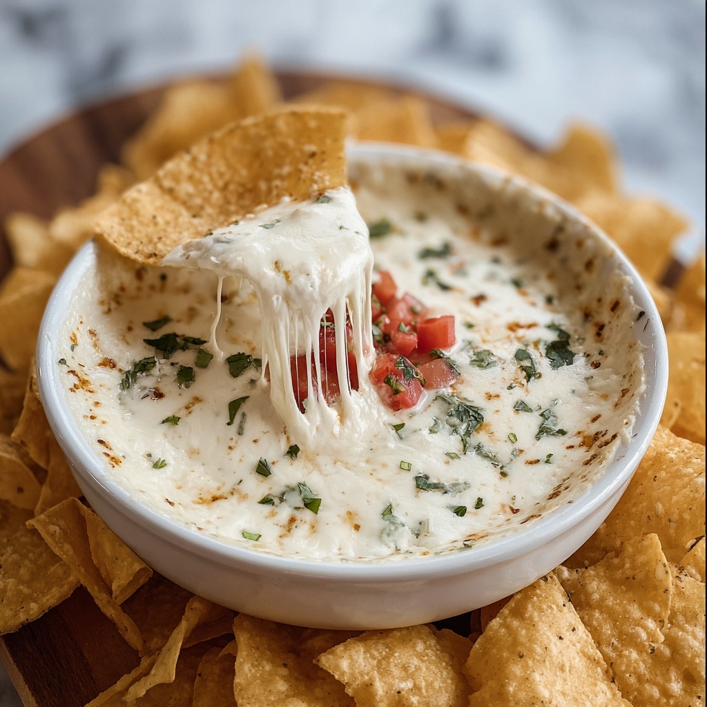 Creamy Mexican White Cheese Dip Recipe - Recipe Image