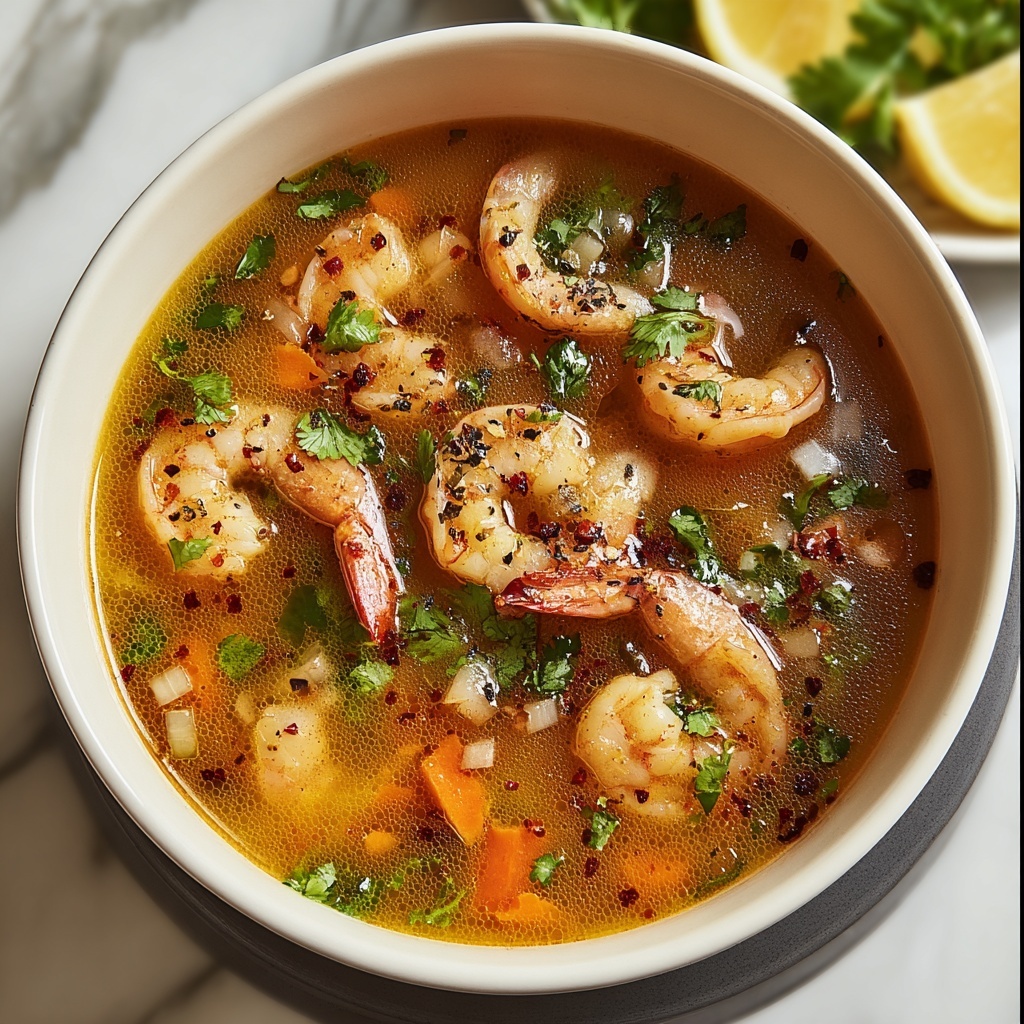 Quick and Spicy Shrimp Soup Recipe - Recipe Image