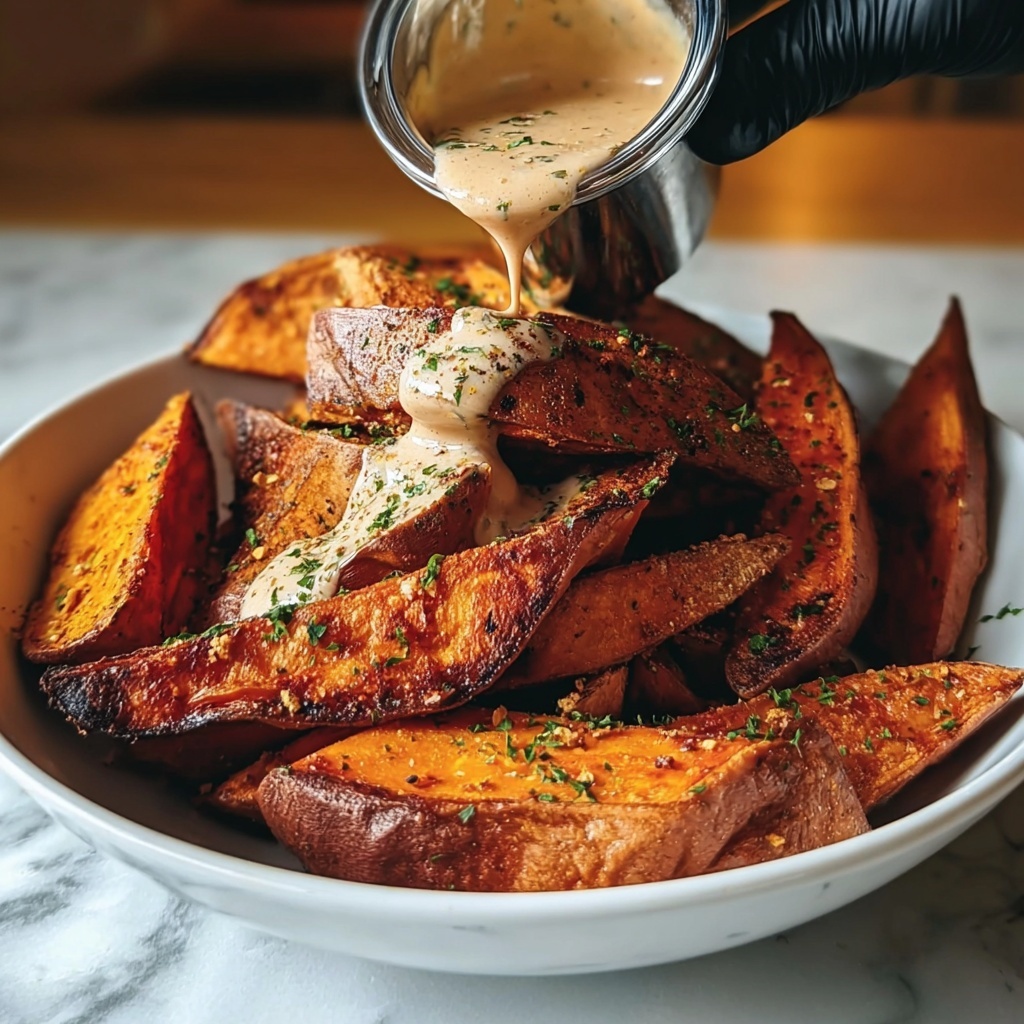 Smoky Roasted Sweet Potatoes with Chipotle Mayo Delight Recipe - Recipe Image