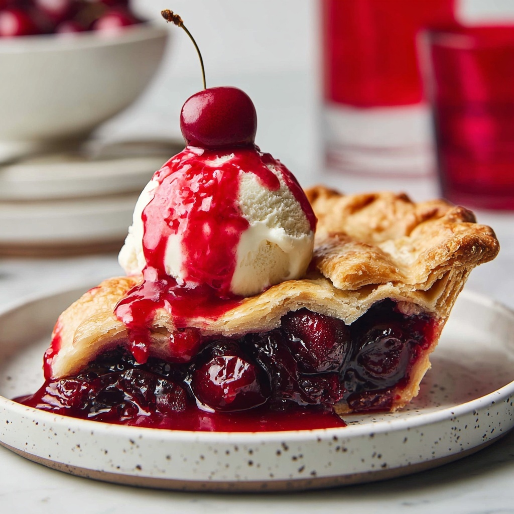 Vegan Cherry Pie Recipe - Recipe Image