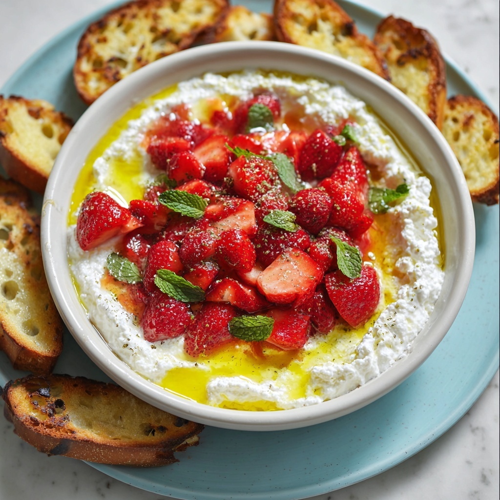 Whipped Feta Dip with Roasted Strawberries Recipe - Recipe Image