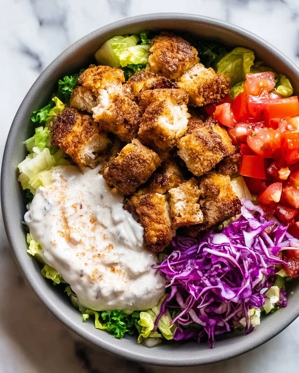 Easy Chicken Falafel Bowls Recipe - Recipe Image