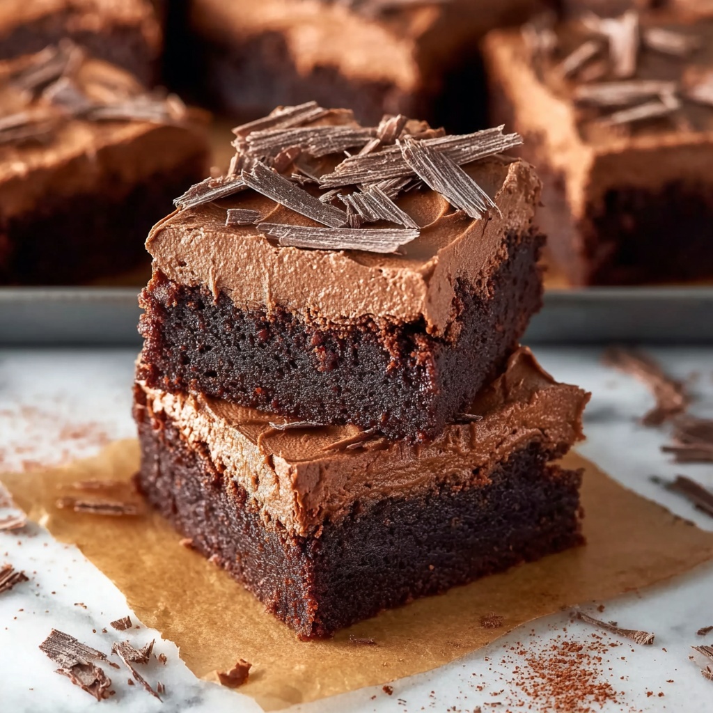 Chocolate Mousse Brownies Recipe - Recipe Image