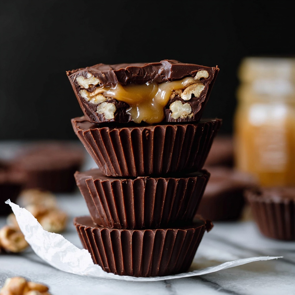 Vegan Salted Caramel Chocolate Cups Recipe - Recipe Image