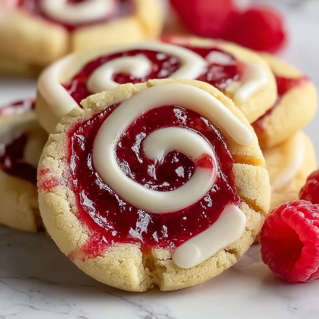 Raspberry Swirl Shortbread Cookies Recipe - Recipe Image
