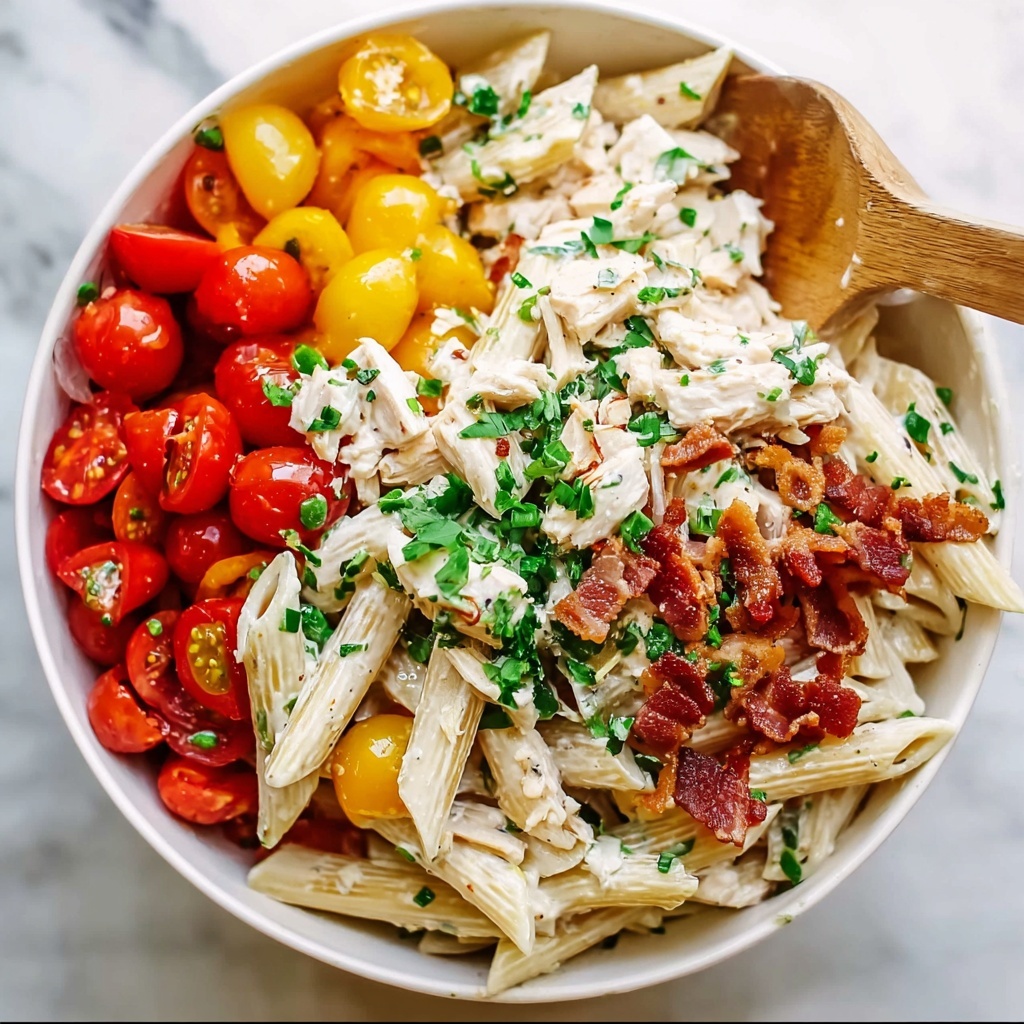Chicken Club Pasta Salad Recipe - Recipe Image