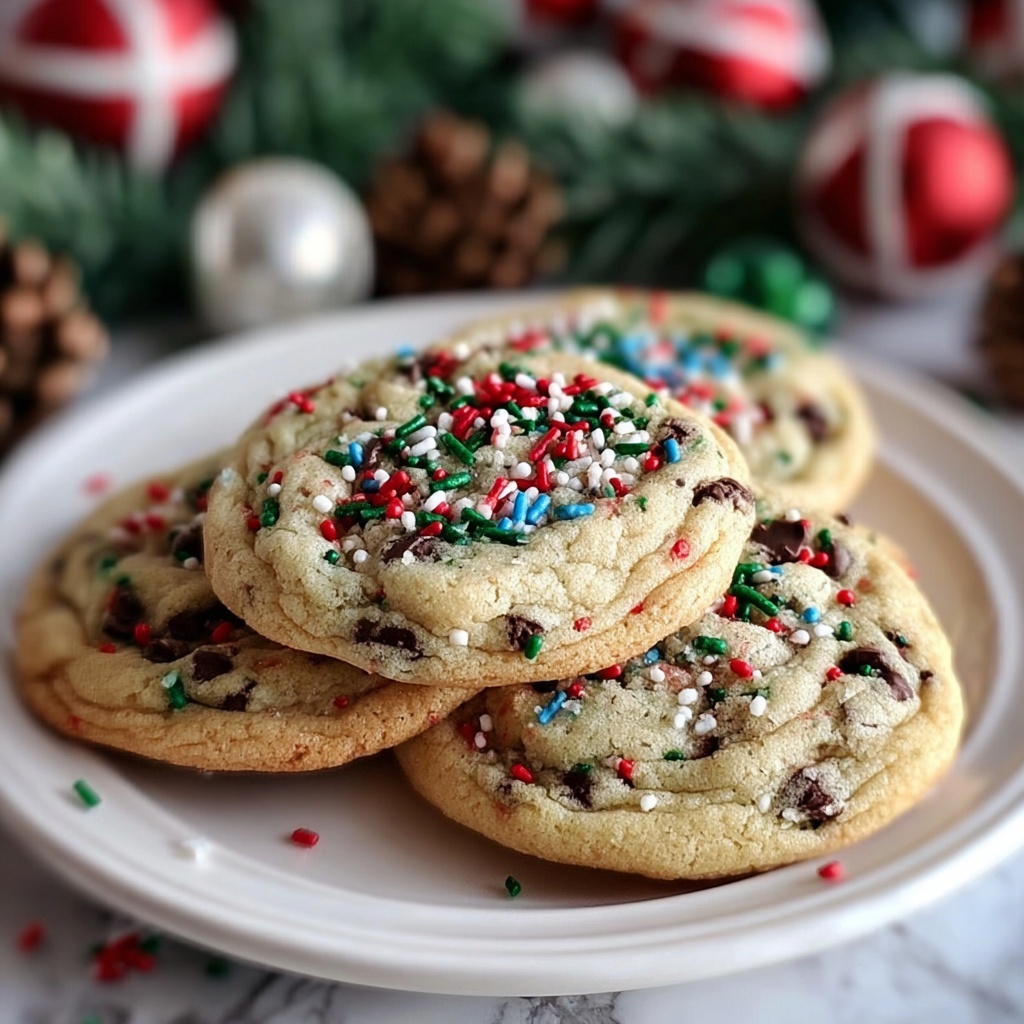 Christmas Chocolate Chip Cookies Recipe - Recipe Image