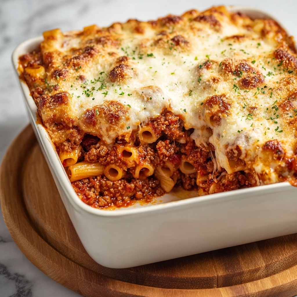 Greek Baked Pasta with Meat Sauce Recipe - Recipe Image