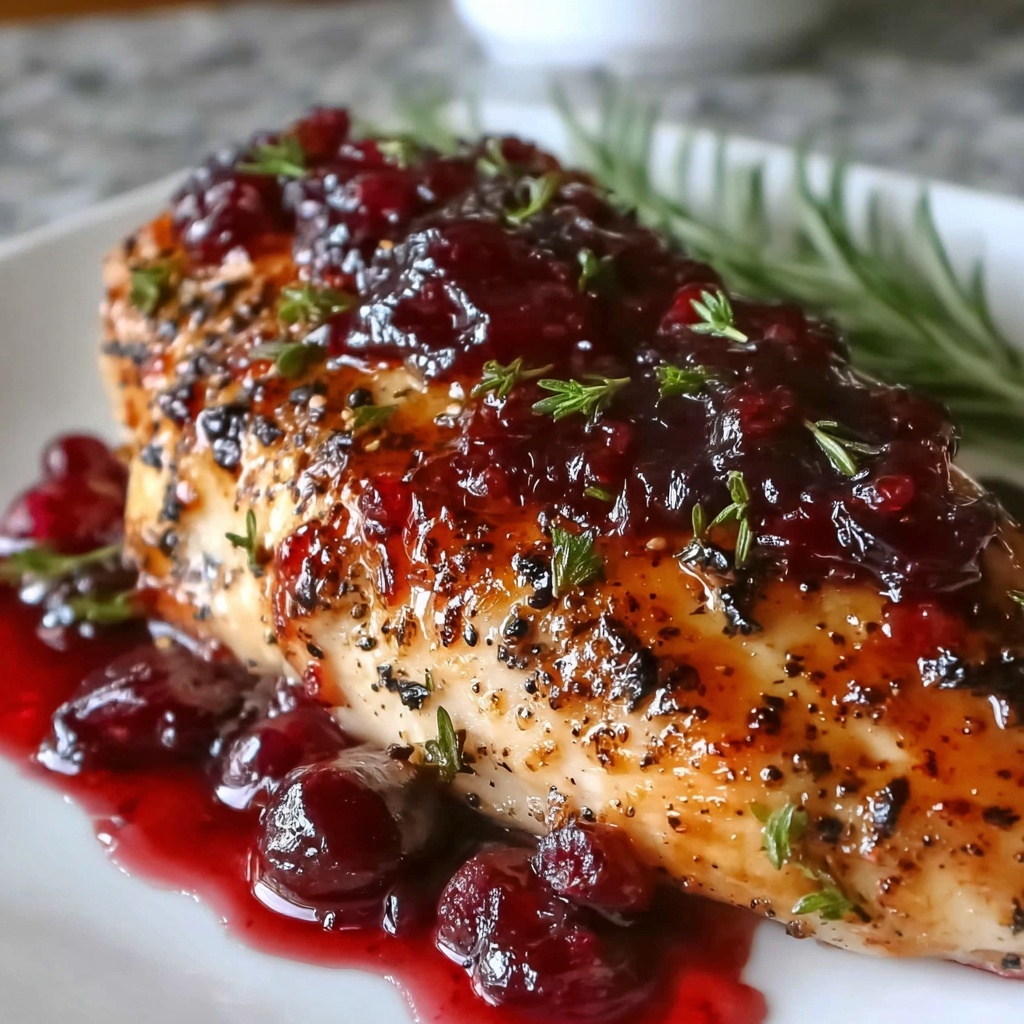 Cranberry Orange Glazed Turkey Breast Recipe - Recipe Image