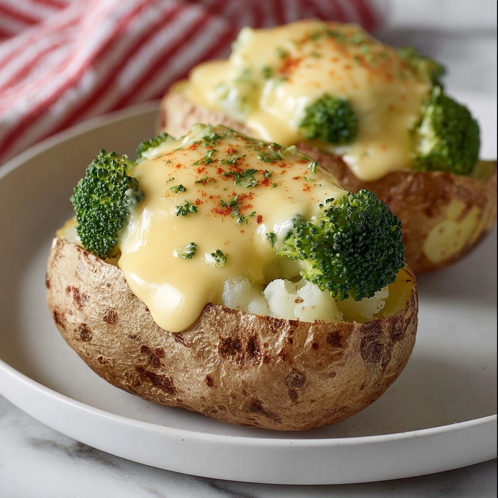Broccoli Cheese Baked Potatoes Recipe - Recipe Image