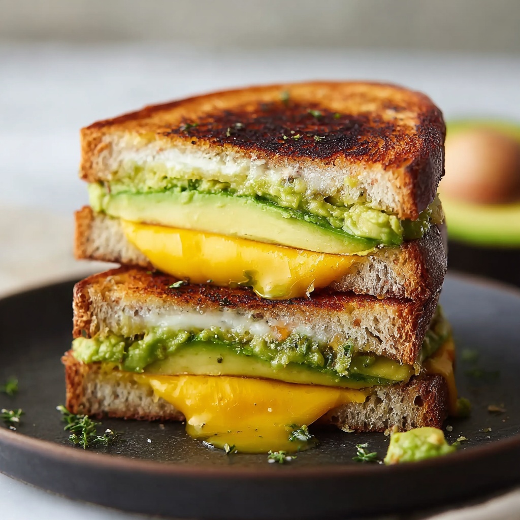 Avocado Grilled Cheese Sandwiches Recipe - Recipe Image