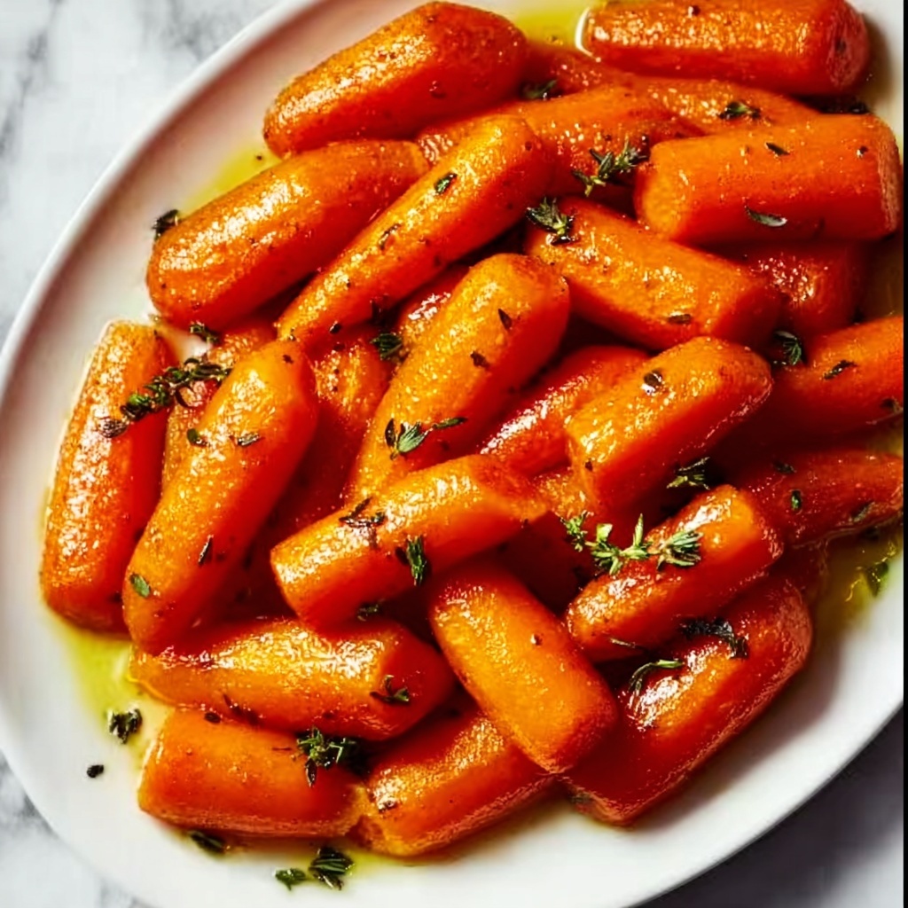 Honey Garlic Butter Roasted Carrots Recipe - Recipe Image
