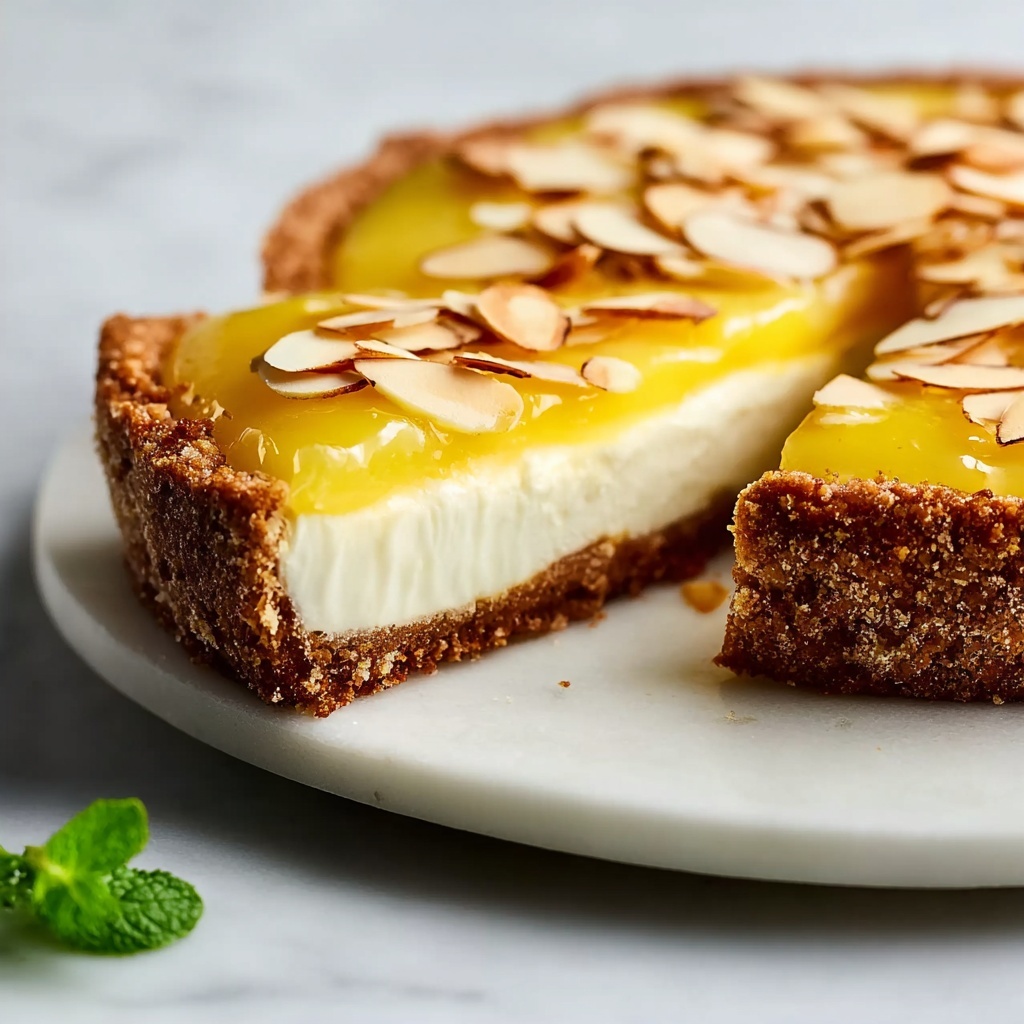 Fresh Lemon Mascarpone Tart with Almond Crust Recipe - Recipe Image