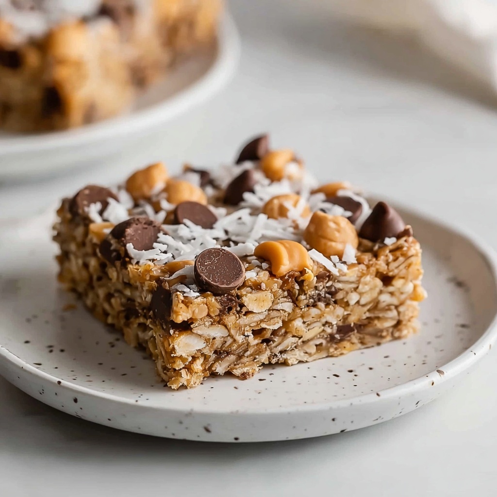 Baked Oatmeal Cake with Chocolate, Butterscotch, and Coconut Recipe - Recipe Image