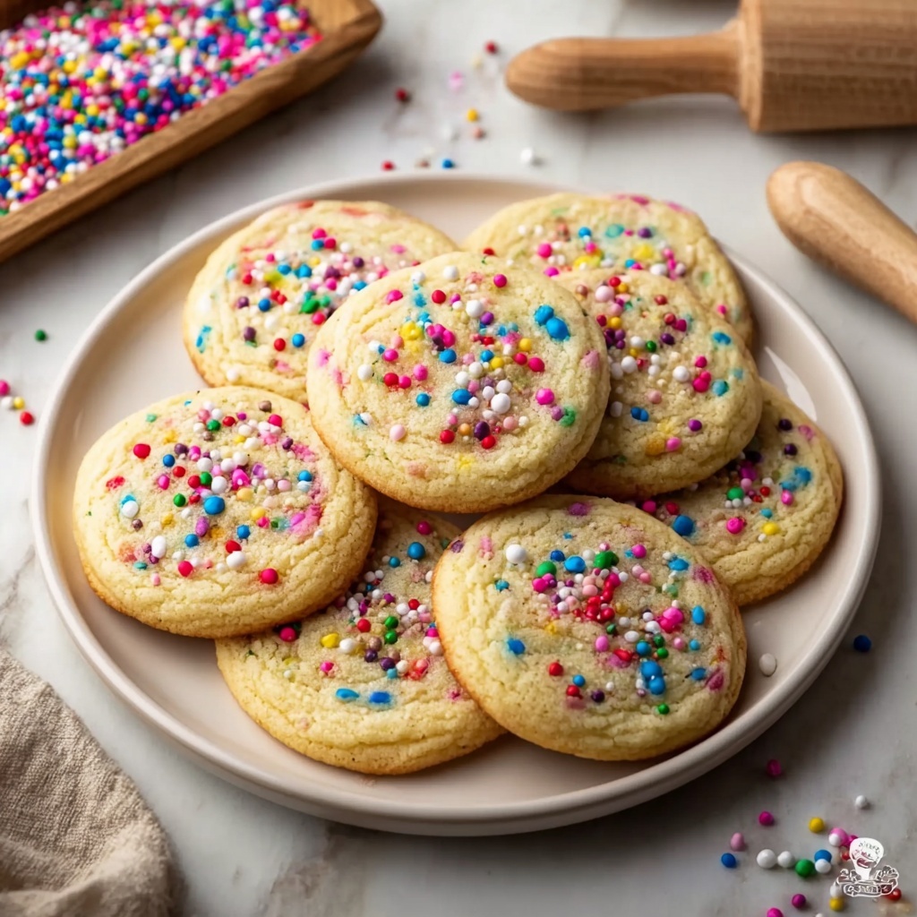 Eggless Sugar Cookies Recipe - Recipe Image