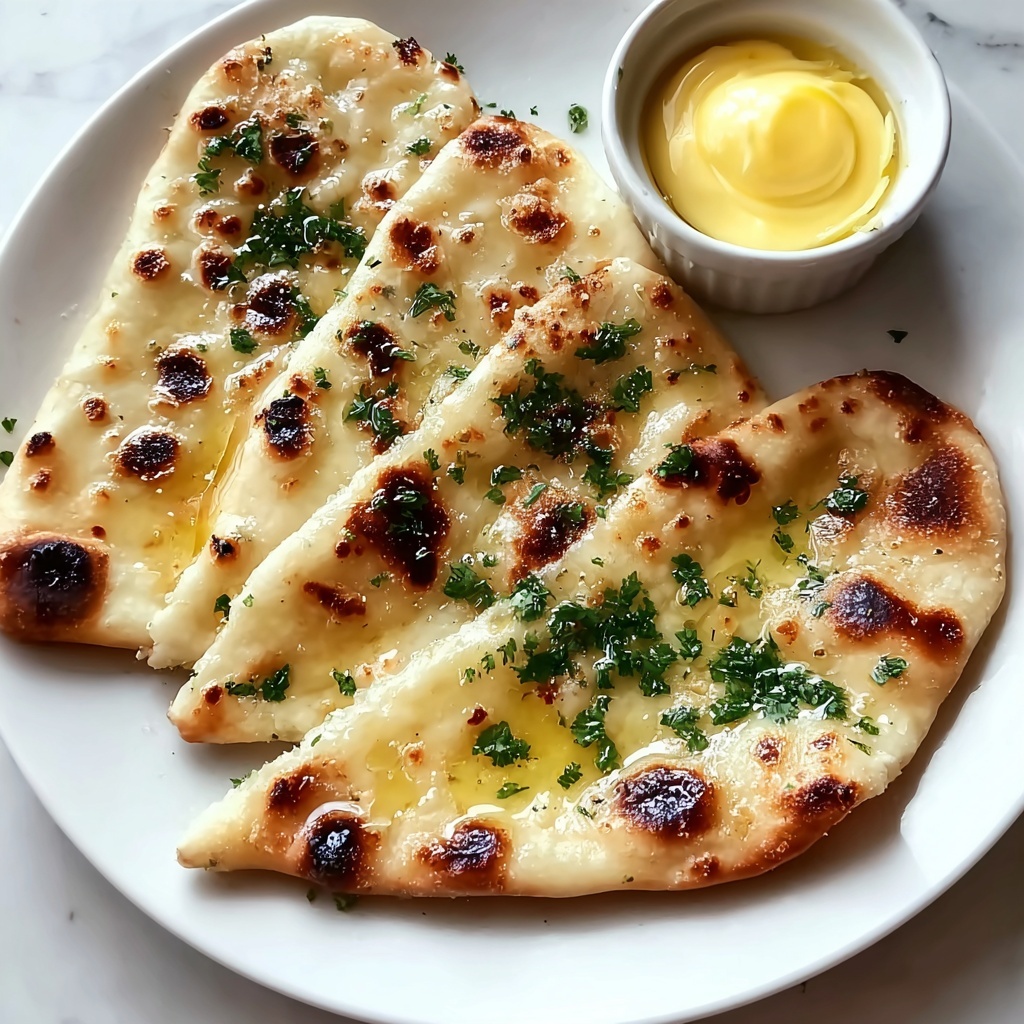 Garlic Butter Flatbread Recipe - Recipe Image