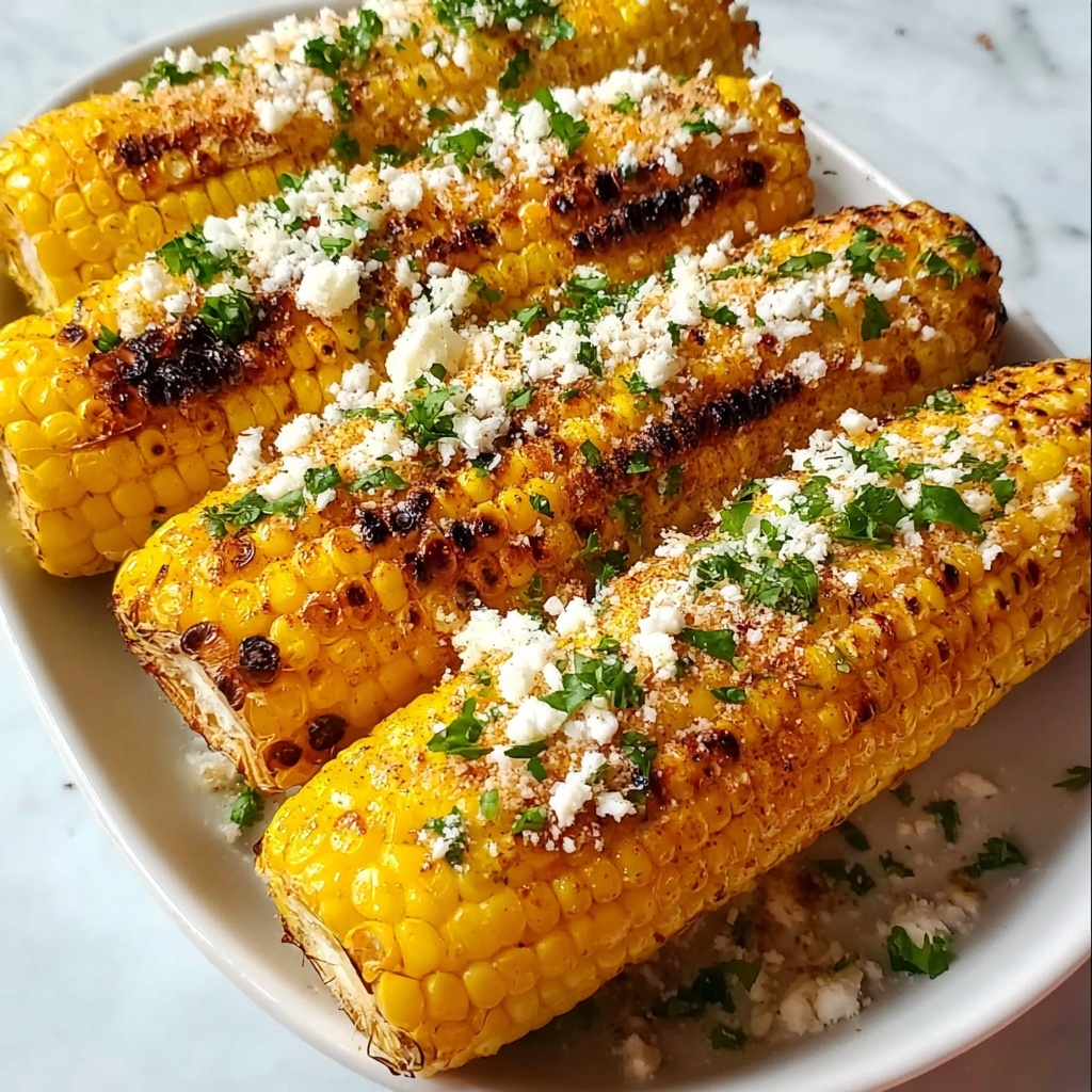 Cheesy Garlic Butter Corn on the Cob Recipe - Recipe Image