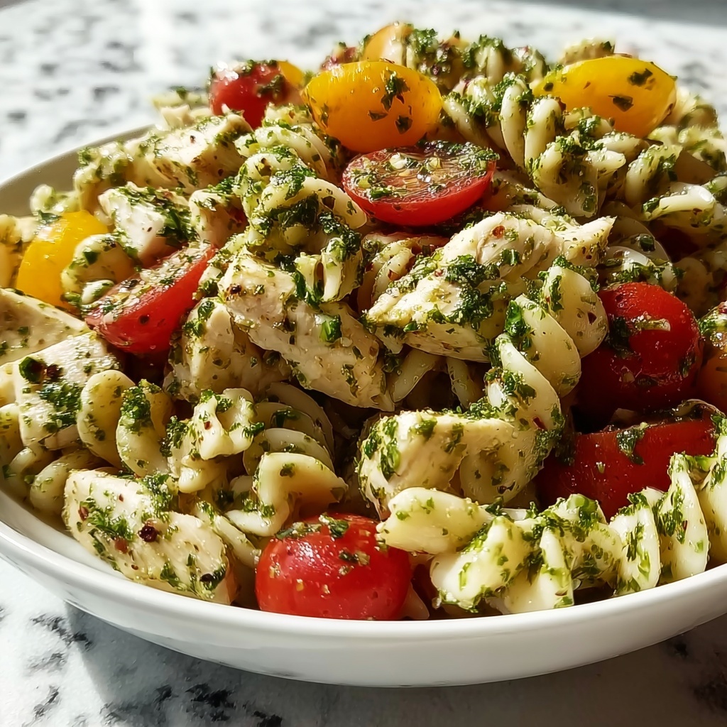 Herby Lemon Chicken Pasta Salad Recipe - Recipe Image