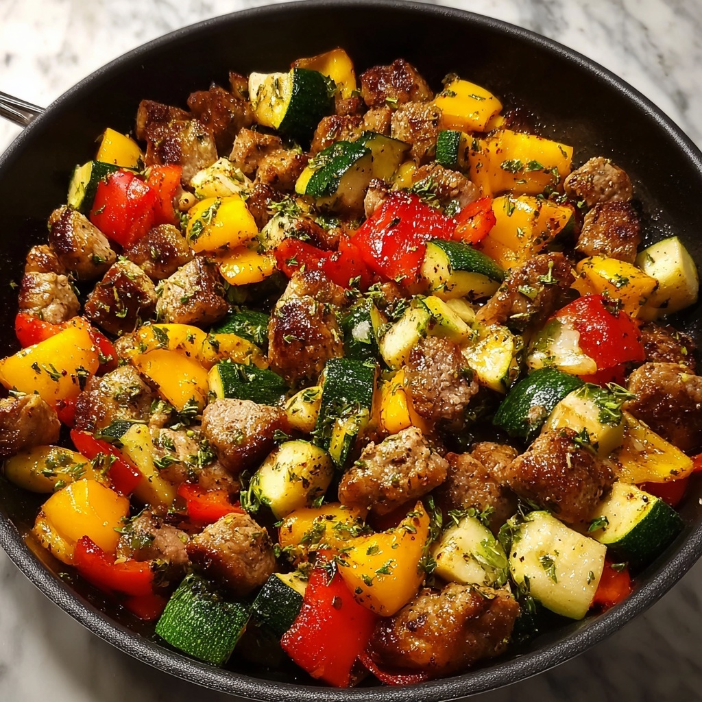 Ground Turkey and Zucchini Skillet Recipe - Recipe Image