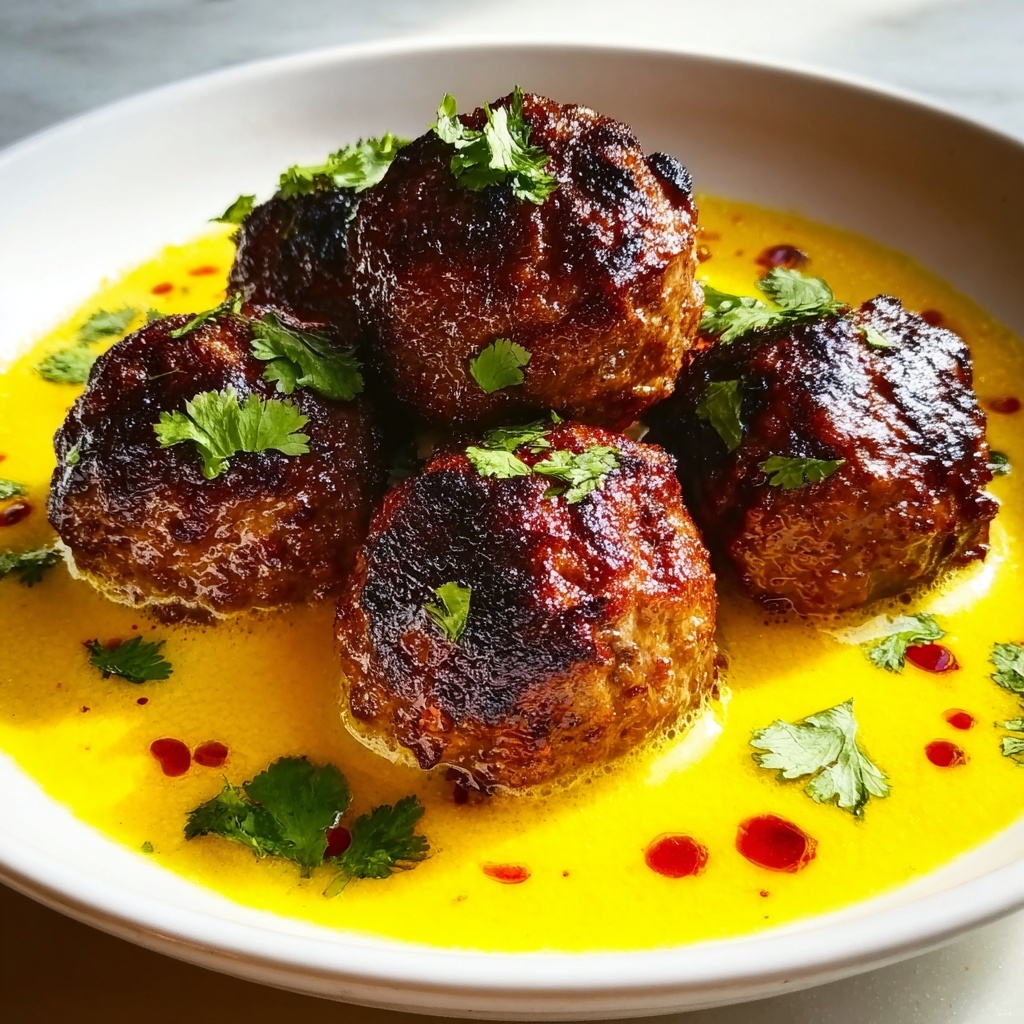 Curry Meatballs in Coconut Lime Sauce Recipe - Recipe Image