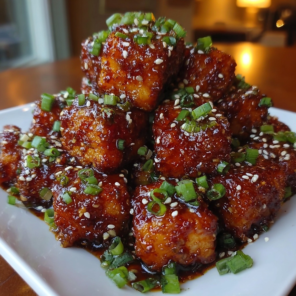 Crispy Honey Garlic Tofu Recipe - Recipe Image