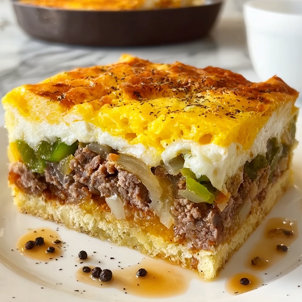 Philly Cheesesteak Breakfast Casserole: 5 Love-Filled Layers Recipe - Recipe Image