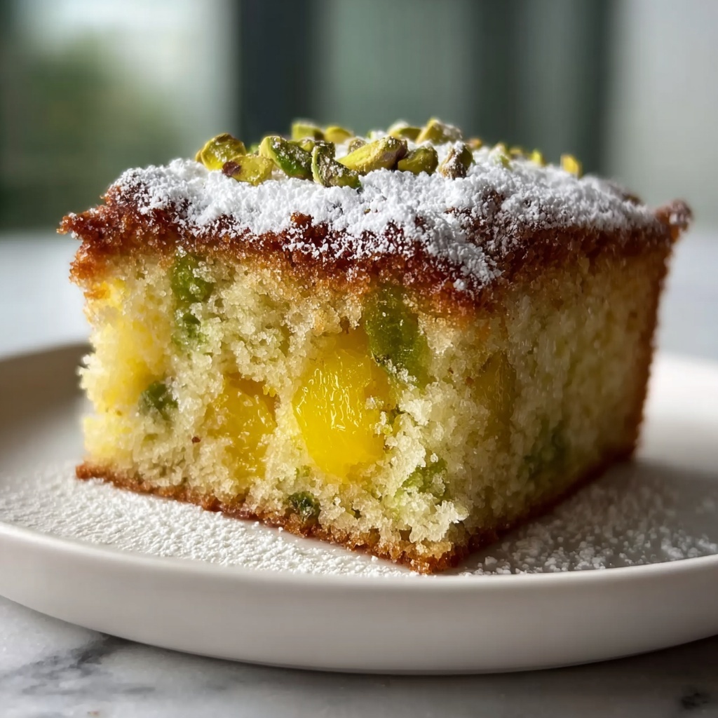Comforting Pistachio Pineapple Cake for Nostalgic Moments Recipe - Recipe Image