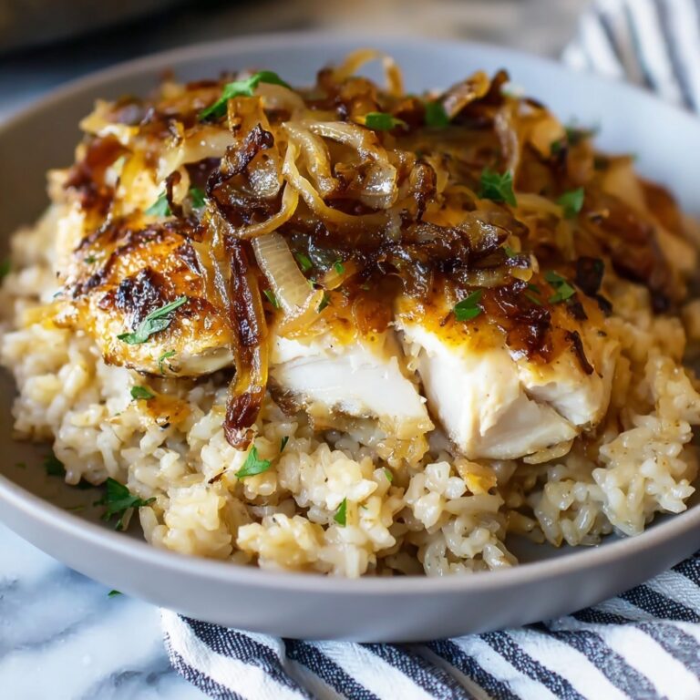 French Onion Chicken & Rice Casserole Recipe